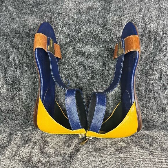 Tory Burch Casey Colorblock Sandals Women size 5.5 - Picture 6 of 8